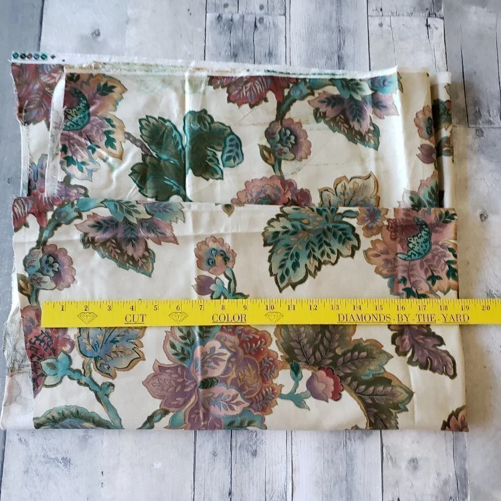 Unused Fabric Material Remnant - 1 yard - Irregular